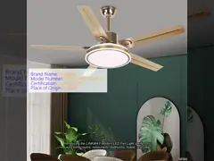 Wholesale factory Modern LED Fan Light Luxury Living Room Restaurant Bedroom Hotel Villa Ceiling Fan With Light Remote Electric Fan With Light