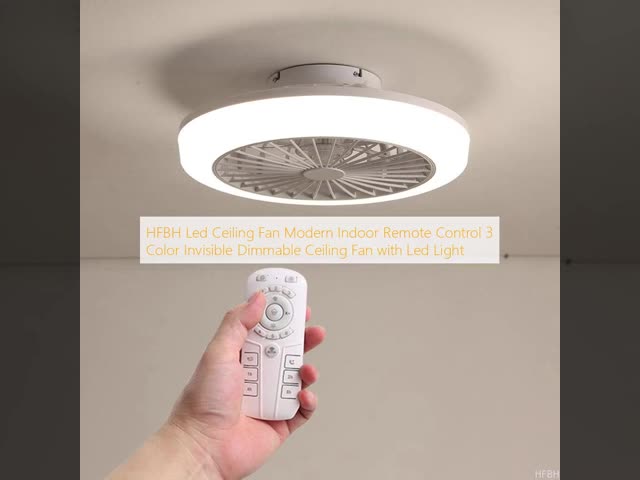 エネルギーを節約するダイマー可能なLED天井扇風機 現代のデザインスタイルとLED技術