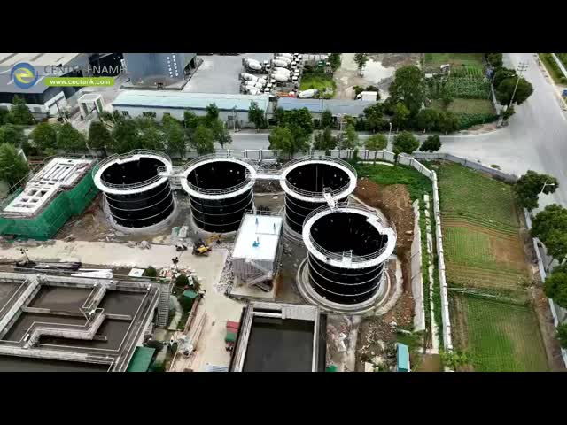 Tanques de digestão anaeróbica para produção de biogás