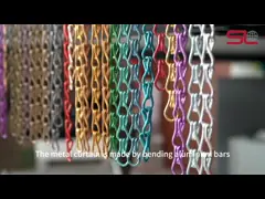 Aluminium keten deur vliegscherm gordijn Metalen keten gordijnen Voor wanddecoratie Interieur scheidingsgordijnen