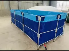 XDEM Agriculture Foldable PVC Square Tanks Tarpaulin Culture Square Fish Pond Rectangle Shape For Fish Farm
