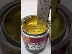 M157 1K Golden Pearl Automotive Basecoat Warm Gold to White Color Transition