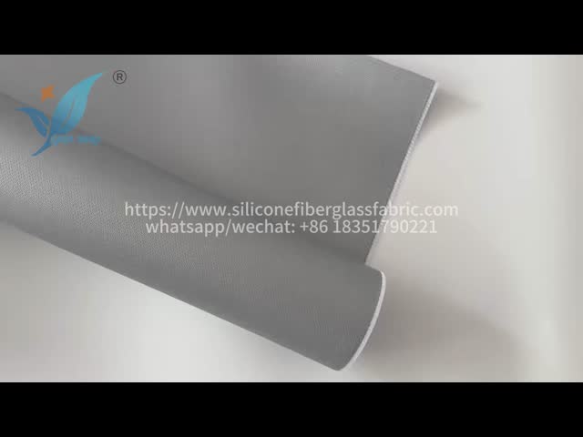 0.6mm Fireproof Silicone Fiberglass Fabric for Duct Connections
