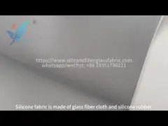 0.6mm Fireproof Silicone Fiberglass Fabric for Duct Connections