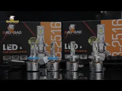 BAOBAO BB2516 4 Coppers 6000K 200W 180W 160W LED Headlight Bulb For Car