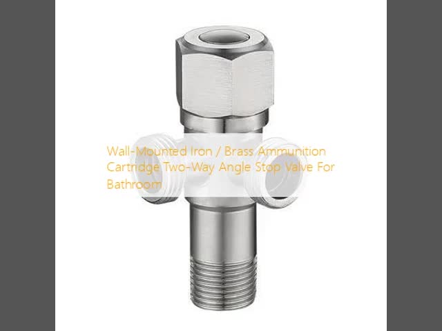 Wall-Mounted Iron / Brass Ammunition Cartridge Two-Way Angle Stop Valve For Bathroom