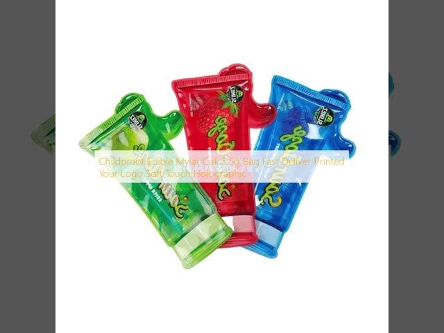 3.5g 7g 14g Ziplock Mylar Bag Edible Child-Proof Aluminum Foil  for Cookies Gummy