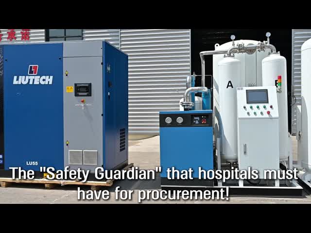 Planta de llenado de cilindros de gas de oxígeno de alta pureza Planta de generadores de oxígeno PSA El video