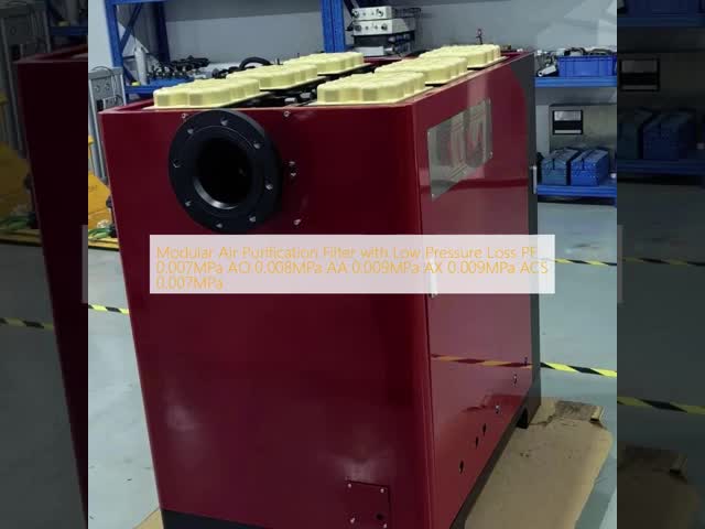 低圧損失を持つモジュール式空気浄化フィルター PF 0.007MPa AO 0.008MPa AA 0.009MPa AX 0.009MPa ACS 0.007MPa