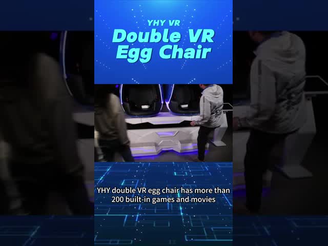 Guangzhou Manufacturer VR Cinema Double Seats Chair 3 DOF Dynamic Virtual Reality Egg Chair