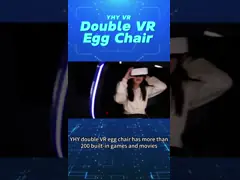 Guangzhou Manufacturer VR Cinema Double Seats Chair 3 DOF Dynamic Virtual Reality Egg Chair