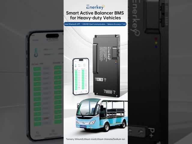 Enerkey 16S-24S 1A-8A 15A-200A Smart Active Balancer BMS Lifepo4/Lipo/LTO Battery Balance with Bluetooth APP CAN RS485