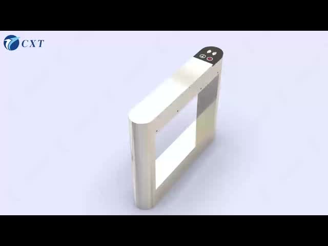 1.5mm 304 Stainless Steel Swing Barrier Gate with RS485 Interface