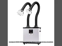 FED200 Welding Smoke Absorber , Double Fume Extractor For Nail Salon / Moxibustion