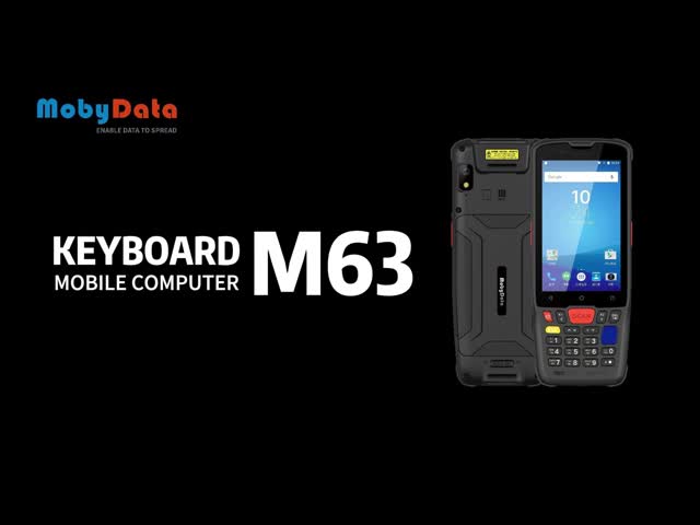 M63 Digital Keyboard PDA Barcode Scanner with 5000mAh Battery 1.3 Million BSI Scan Engine and 15 Hours Continuous Work