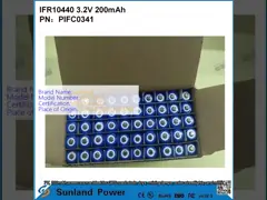 IFR10440 3.2V 200mah Used For Gps Road Studs Toys Mining Lamps Solar Streetlights Wireless Communication Devices Power Tools  Audiovisual Equipment Smart Meters Security Systems Emergency Lighting