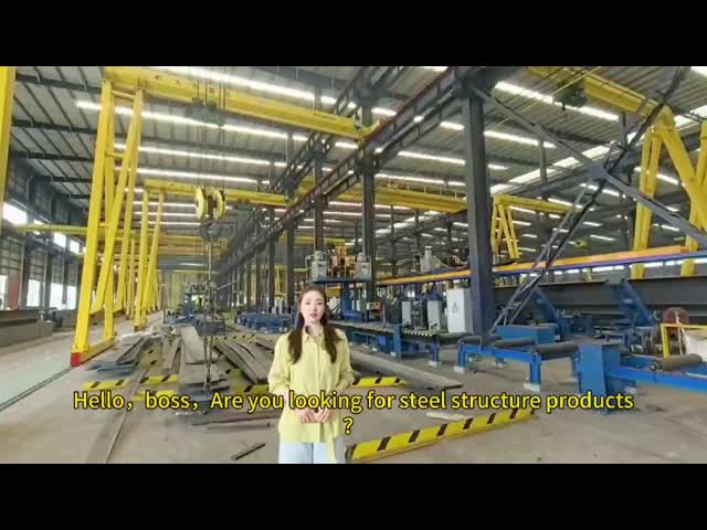 High-intensity large-span space customization prefabricated steel structure car garage building