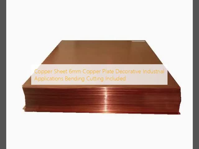 6mm Decorative Copper Sheets Industrial Applications Bending Cutting Included