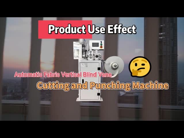 Automatic Vertical Blind Cutting Machine Slat Blind Cutting Drapes Making Machine Cutting and Punching Full-auto Machine