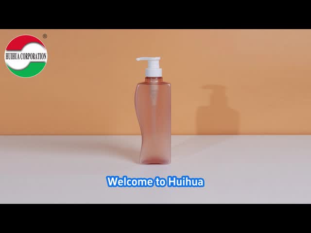 Clear PET Jars For Shampoo Shower Gel 500ml Plastic Bottle With Pump Press Lid Customized Service