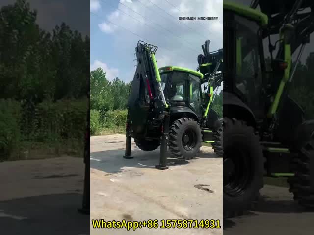 SAM388 2.5Ton 75Kw バックホー ローダー カミンズ エンジン タンザニア近郊で熱売り