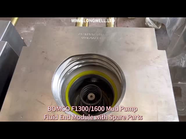 Triplex Mud Pump Fluid End Module with Forged Alloy Steel API 7 Valve Assembly and L-Shaped Design