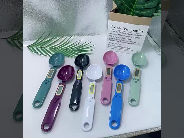 Accurate 500g Kitchen Digital Spoon Scale with Scale Tray and Battery Power Source Easy-to- Weight Measurement