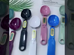 Accurate 500g Kitchen Digital Spoon Scale with Scale Tray and Battery Power Source Easy-to- Weight Measurement