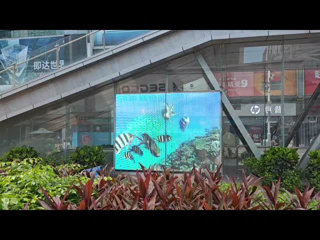 RGBW P20 Flexible Transparent LED Film Screen For Retail Store / Shopping Mall