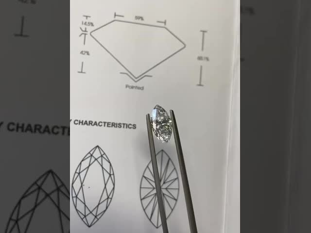 LuxuryShine VVS2 Marquise Shape 0.3-15ct Lab Grown Diamond D-F Color 3EX Cut Stones With IGI Certificate Real Diamond