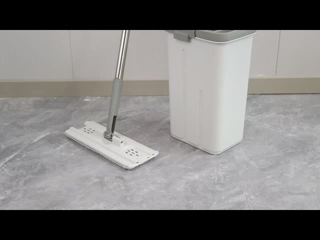 Easy Cleaning Microfiber Self Squeeze Mop & Bucket Set 360 Rotating With Plastic Bucket