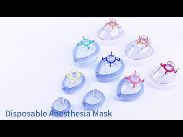China Professional Factory Produce Medical grade PVC Anaesthesia Mask With Standard Port Air Cushion Mask 