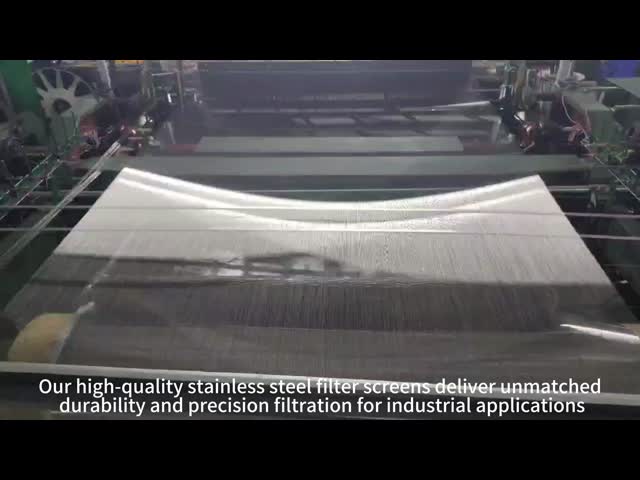Industrial Machinery Wire Mesh Filter Screen 316L  Silver Corrosion Resistant Steel Filter Mesh