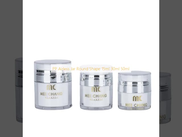 PP Airless Pump Cream Jar 15ml 30ml 50ml Airtight Seal Empty Cosmetic Jars (MC-235)