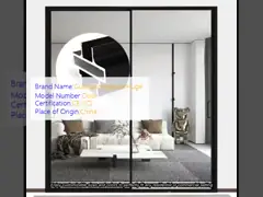 Customizable Aluminum Sliding Door with Glass Options