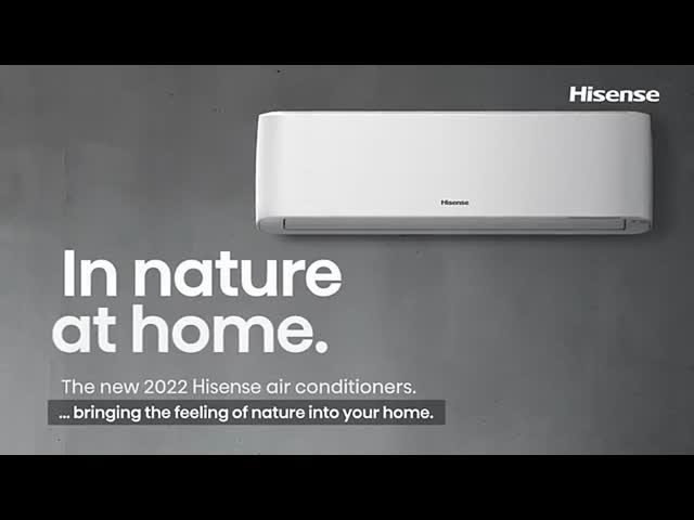 Aire acondicionado Hisense de pared de 12000 BTU con purificación de aire El video