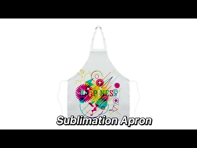 Adult And Kids Comfort White Polyester Aprons For Sublimation Eco Friendly