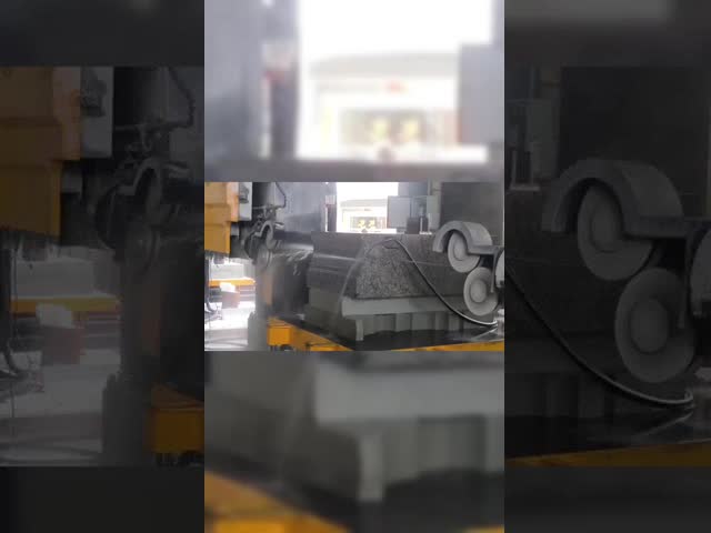 ダイヤモンドワイヤサー切断機 石器機械 5 軸 CNC 高効率の石切断形状のためのダイヤモンドワイヤサー