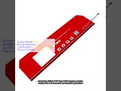 IP67 Rated PET Membrane Switch for Household and Industrial Applications