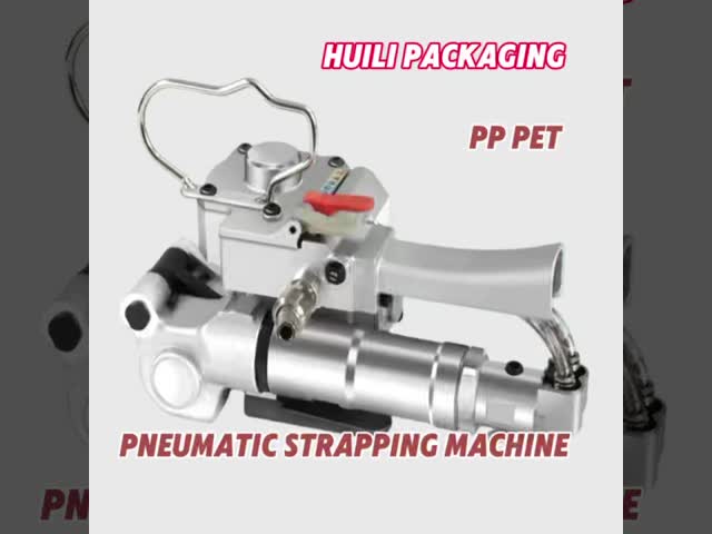 13-25mm Hand Held Pneumatic PP PET Strapping Machine Easy Operate Friction Welding Baler