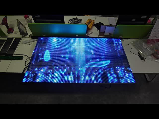 P3.91 High Brightness See Through LED Screen Full Color RGB Indoor Display Panel Screen