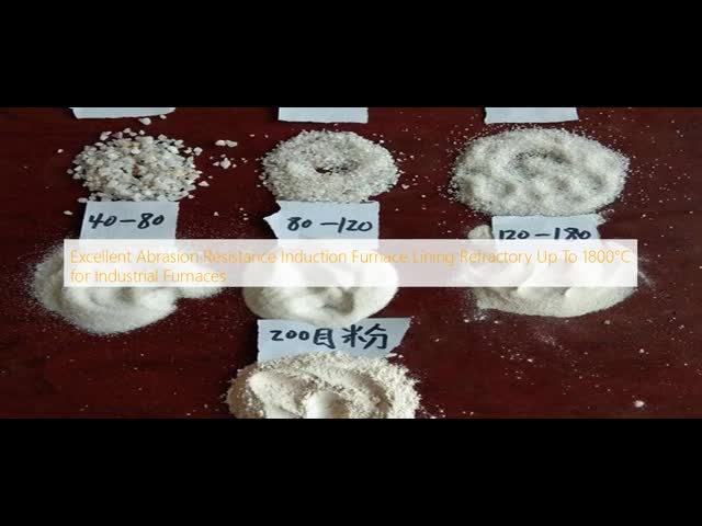 優れた耐磨性 インダクションオーブンの内膜 産業用オーブンのための1800°Cまで耐火性