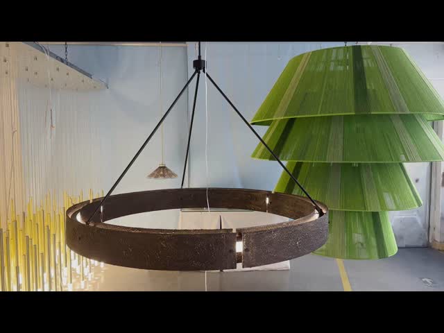 Post Modern Style Custom Chandelier Hotel Lobby Business Center Large Crystal Luxury Round Water Drop Pendant LED Ceiling Light