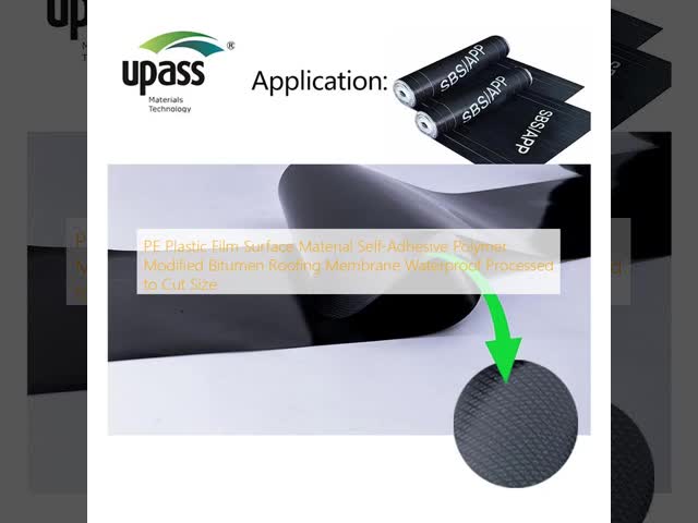 HDPE Cross Laminated Film Plastic Surface Material for Self-Adhesive Polymer Modified Bitumen Waterproof Roofing Membrane