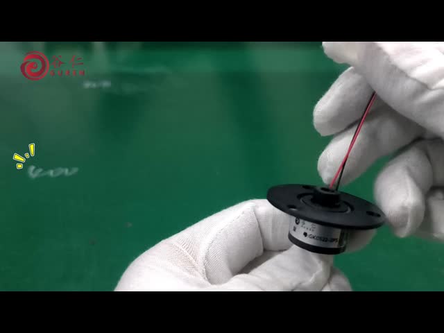 2 Wire Slip Ring 2A ID 5mm OD 22mm Through Hole Slip Ring 360 Degree Rotation