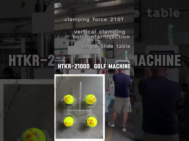 Golf Ball Vertical Injection Molding machine JTKR-2100D video