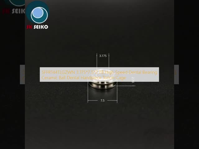 SFFR144TLZWN 3.175*7.5*2.78 High Speed Dental Bearing Stainless Steel