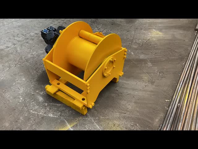 Hydraulic Winch API 7K For Oilfield Crane Compact Structure Large Pulling Force