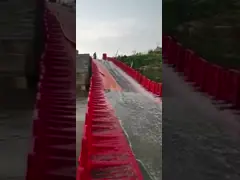 新しい赤いプラスチックブランドデザイン 建物の防水壁 水や洪水を止め video