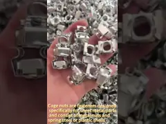 M6 Cage Nut DIN Standard Natural Finish for Motors